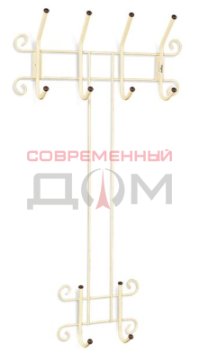 Вешалка Sheffilton Грация 780-2 В2-84-2 металл, ваниль/коричневый